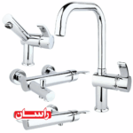 ست شیرالات راسان مدل تندیس کروم