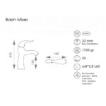شیر روشویی راسان مدل اکتاو - Image 2