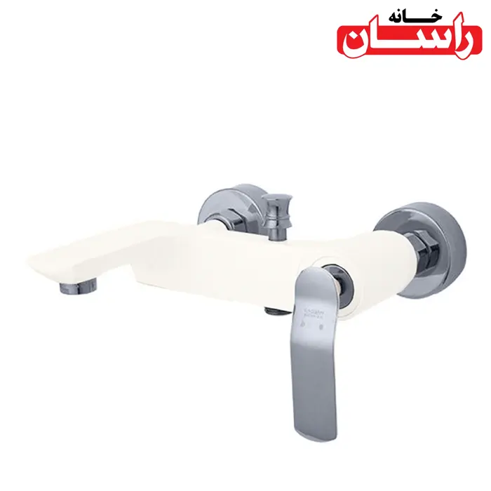 bath-avatmilkchrome-rassan شیر حمام راسان مدل آوات شیری کروم