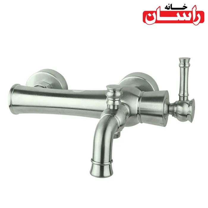 bath-elizehchromemat-rassan شیر حمام راسان مدل الیزه کروم مات