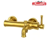شیر حمام راسان مدل الیزه طلایی