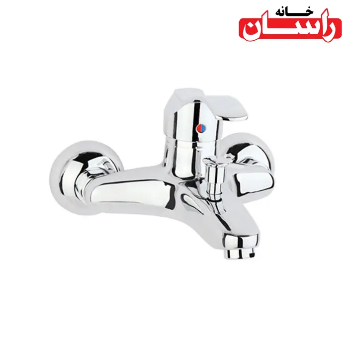 bath-negin-rassan شیر حمام راسان مدل نگین کروم
