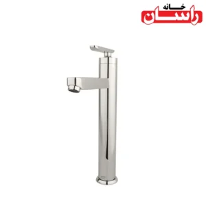 شیر روشویی پایه بلند راسان مدل فلورا کروم