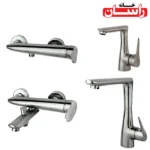 ست شیرالات راسان مدل رابیت کروم مات