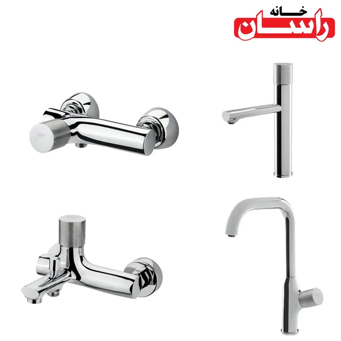 set-ronatapluschrome-rassan ست شیرالات راسان مدل رناتا پلاس کروم