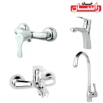 ست شیرالات راسان مدل صدف کروم