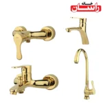 ست شیرالات راسان مدل صدف طلایی