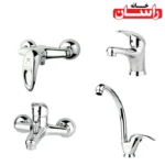 ست شیرالات راسان مدل مروارید کروم