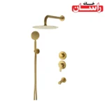 شیر توکار حمام راسان مدل ویوات تنسو کلاس1 رزگلد مات