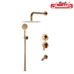 شیر توکار حمام راسان مدل ویوات تنسو کلاس1 رزگلد