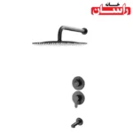 شیر توکار حمام راسان مدل ویوات تنسو کلاس2 مشکی